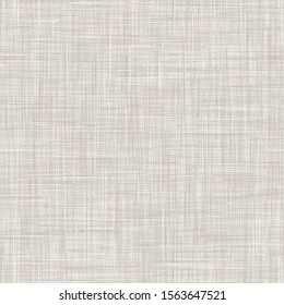 Natural White Gray French Linen Texture Background. Old Ecru Flax Fibre Seamless Pattern. Organic Yarn Close Up Weave Fabric for Wallpaper, Ecru Beige Cloth Packaging Canvas. Vector EPS10 Repeat Tile
