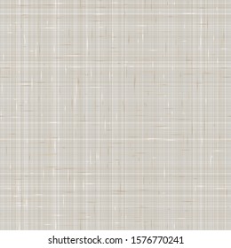 Natural White Gray French Linen Texture Background. Old Ecru Flax Fibre Seamless Pattern. Organic Yarn Close Up Weave Fabric for Wallpaper, Ecru Beige Cloth Packaging Canvas. Vector EPS10 Repeat Tile
