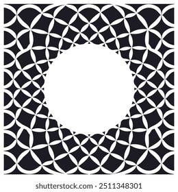 Natural white pattern design black bacground.