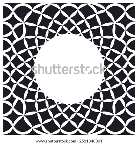 Natural white pattern design black bacground.