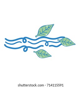 natural wind weather with leaves element