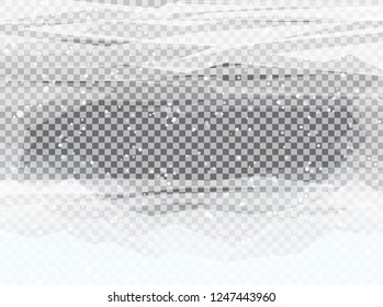 	
Natural Winter background with sky, heavy snowfall, snowflakes in different shapes and forms, snowdrifts.