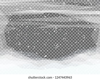 	
Natural Winter background with sky, heavy snowfall, snowflakes in different shapes and forms, snowdrifts.