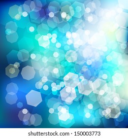 Natural winter blue background