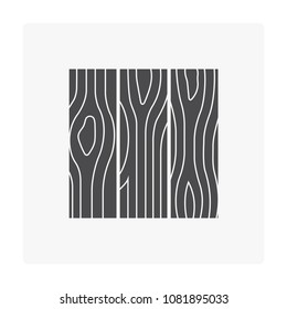 Natural wood flooring pattern and texture vector icon in top view. That is a floor finishing material for paving, laying, construction and decoration both interior and exterior of home or building.