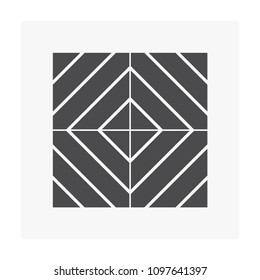 Natural wood flooring pattern and texture vector icon in top view. That is a floor finishing material for paving, laying, construction and decoration both interior and exterior of home or building.