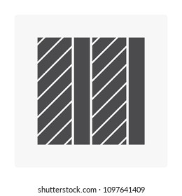 Natural wood flooring pattern and texture vector icon in top view. That is a floor finishing material for paving, laying, construction and decoration both interior and exterior of home or building.
