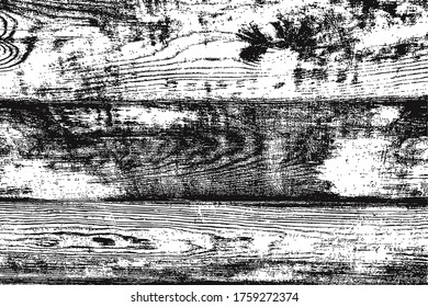 Natural wood wall texture isolated on white background. Seamless pattern Grunge effect Old vintage style vector illustrations