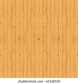 Natural wooden background. Seamless vector planks material.