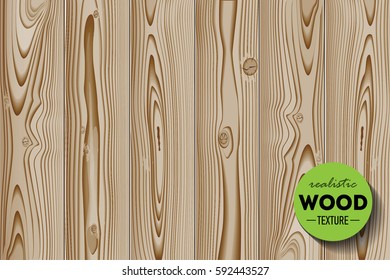 Natural Wooden texture background. Vector