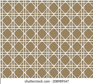 Natural woven cane - seamless background