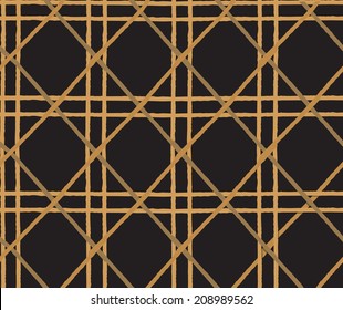 Natural woven cane - seamless background