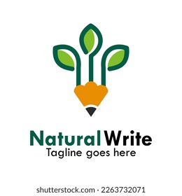 Ilustración del logotipo de escritura natural.adecuada para su empresa