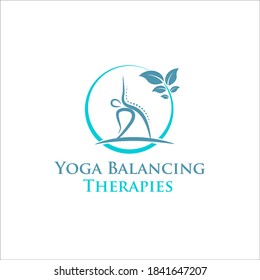 natural yoga therapy logo designs for gym