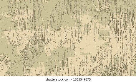Colores naturales, textura vectorial artística, trazos diagonales sobre lienzo. Fondo de la superficie de madera, patrón monocromo claro