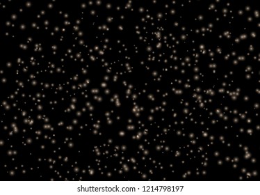 Naturalistic night starry sky. Fabulous view. Vector Illustration. EPS10