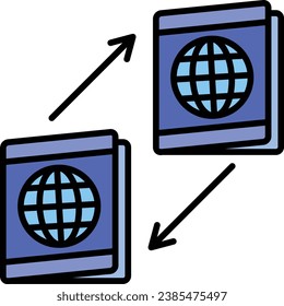 Icono de vector de naturalización. Se puede usar para imprimir, móviles y aplicaciones web.