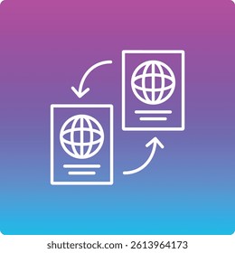 Naturalization vector icon. Can be used for printing, mobile and web applications.