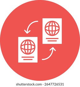 Naturalization vector icon. Can be used for printing, mobile and web applications.