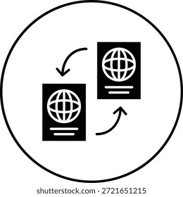 Icono de Vector de naturalización. Se puede utilizar para aplicaciones de impresión, móviles y de Web.