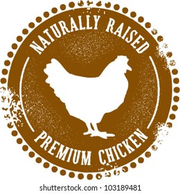 Naturally Raised Premium Chicken Stamp