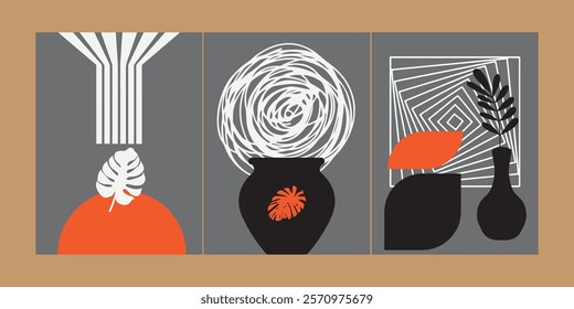 Nature abstract art wall decoration and poster