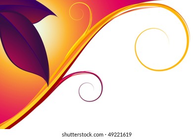 Nature abstract background. Fully editable vector image.