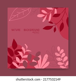 Nature abstract backgrounds.minimal trendy style. various shapes set up design templates good for background card greeting wallpaper brochure flier invitation and other. vector illustration