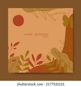 Nature abstract backgrounds.minimal trendy style. various shapes set up design templates good for background card greeting wallpaper brochure flier invitation and other. vector illustration