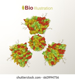 Nature abstract colorful concept vector Illustration