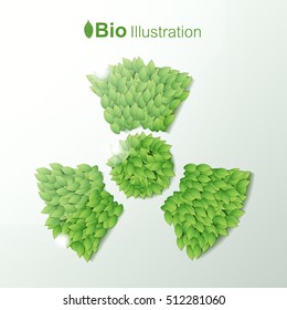 Nature abstract eco concept vector Illustration