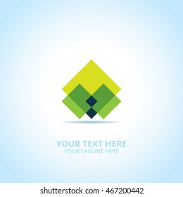 Nature abstract emblem, design concept, logo, logotype element for template.