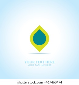 Nature abstract emblem, design concept, logo, logotype element for template.