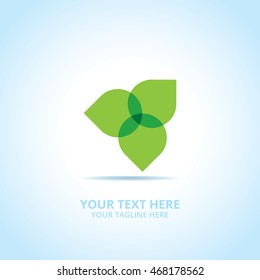 Nature abstract emblem, design concept, logo, logotype element for template.