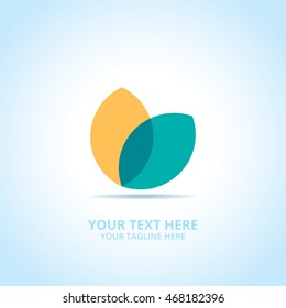 Nature abstract emblem, design concept, logo, logotype element for template.