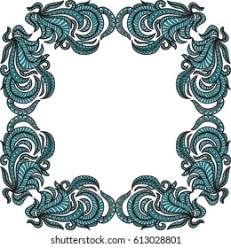 Nature abstract frame. Vector illustration.