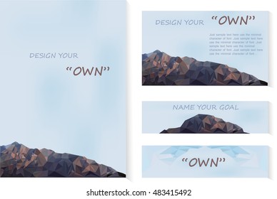 Nature abstract layout template 
