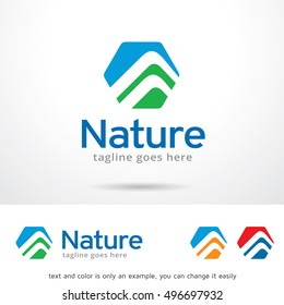 Nature Abstract Logo Template Design Vector