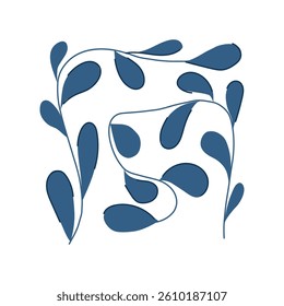 nature abstract square flowers cartoon. creative unique, vibrant aesthetic, contemporary bloom nature abstract square flowers sign. isolated symbol vector illustration