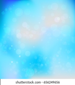 Plantilla abstracta de la naturaleza para banner de diseño, boleto, folleto, tarjeta, afiche, etc. Cielo azul y nubes.