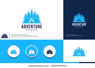 nature adventure logo , camping , logo design vector.