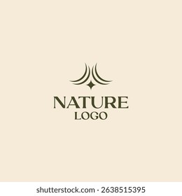 Nature aesthetic cosmetics logo template business, natural branding design vector, beauty boutique logo design illustration