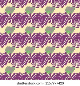 Nature amazing fairy animal background glamorous shell multicolored sea seamless summer.