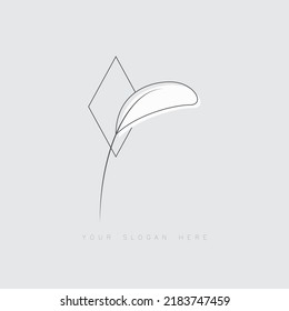 Nature art vector, modern abstract design.