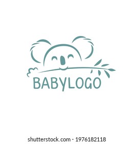 nature baby coala eco logotype 