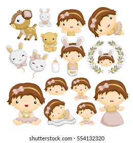 Nature baby girl theme