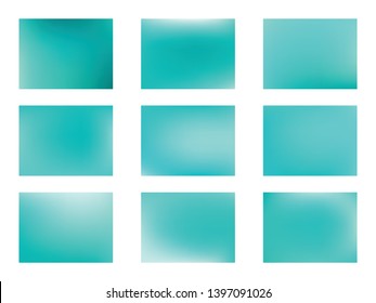 Nature backdrops. Abstract blue and green blurred gradient mesh backgrounds. Empty backdrop.