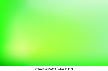 Nature background. Abstract blurred gradient mesh background in green and yellow colors. Colorful smooth banner and wallpaper template. 