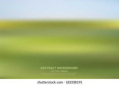 Nature background blur grass field. Vector EPS 10 illustration.