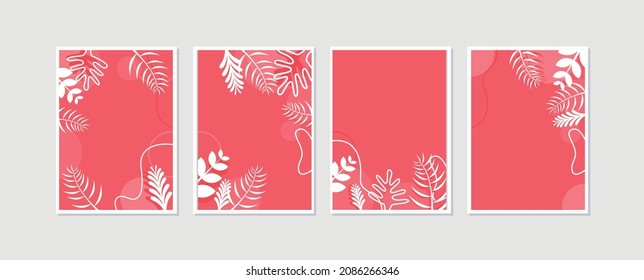 Nature Background. Botanical wall art. Vector illustration. Organic shape design and symbol.